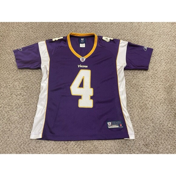 Reebok Tops - Reebok NFL  Minnesota Vikings Brett Favre Jersey #4 Purple Womens Size M